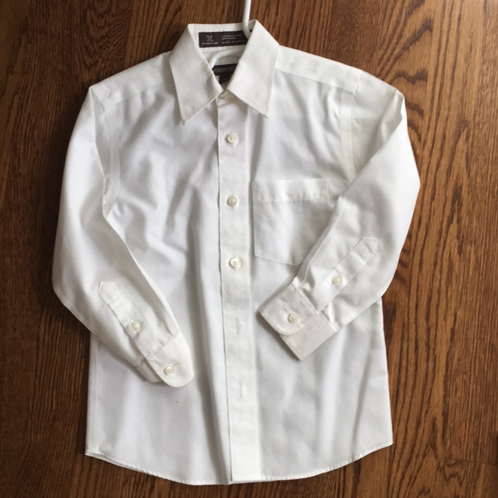 Nordstrom -  white wrinkle-free occasion shirt